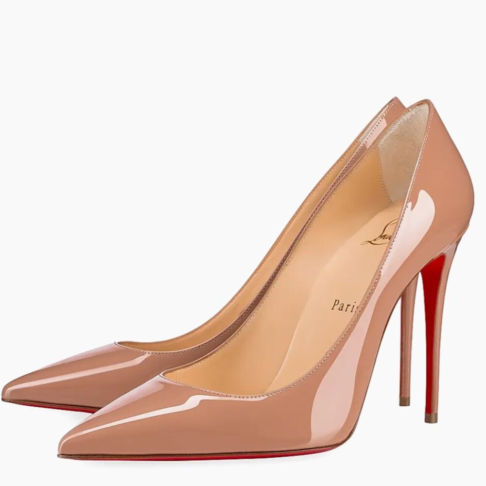 Christian Louboutin Kate 100MM Patent Leather Pumps
